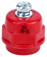 Изолятор силовой шинный IEK SM25 (М6) с болтом красный картинка 